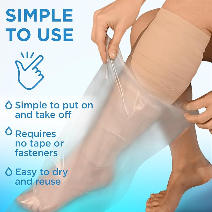 100% Waterproof Cast Covers for Shower Leg - Image 4