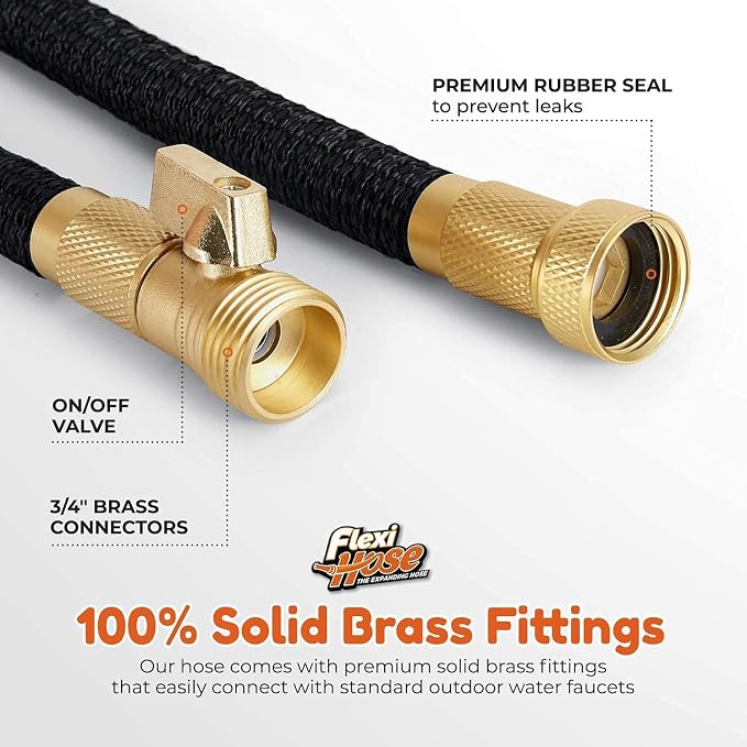 Flexi Hose PLUS with 8 Function Nozzle Expandable Garden Hose, Lightweight & - Image 6