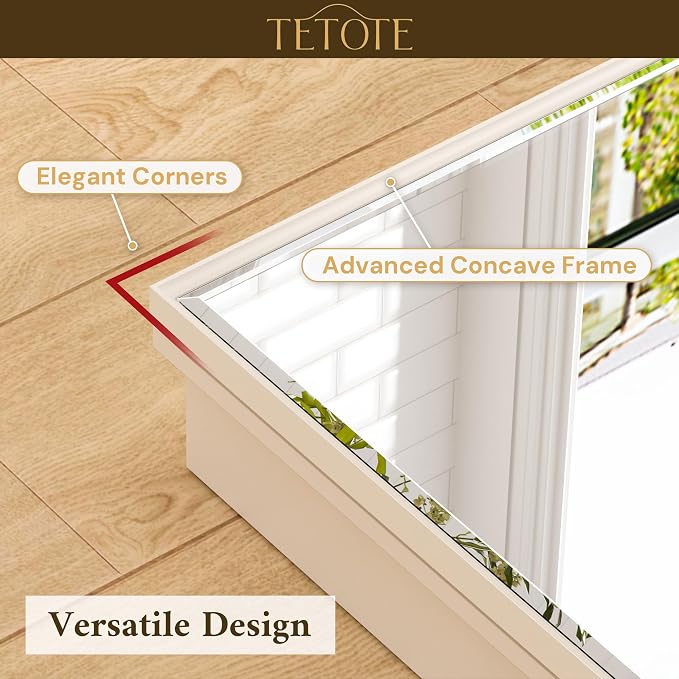 TETOTE 20" x 26" White Medicine Cabinet - Image 7