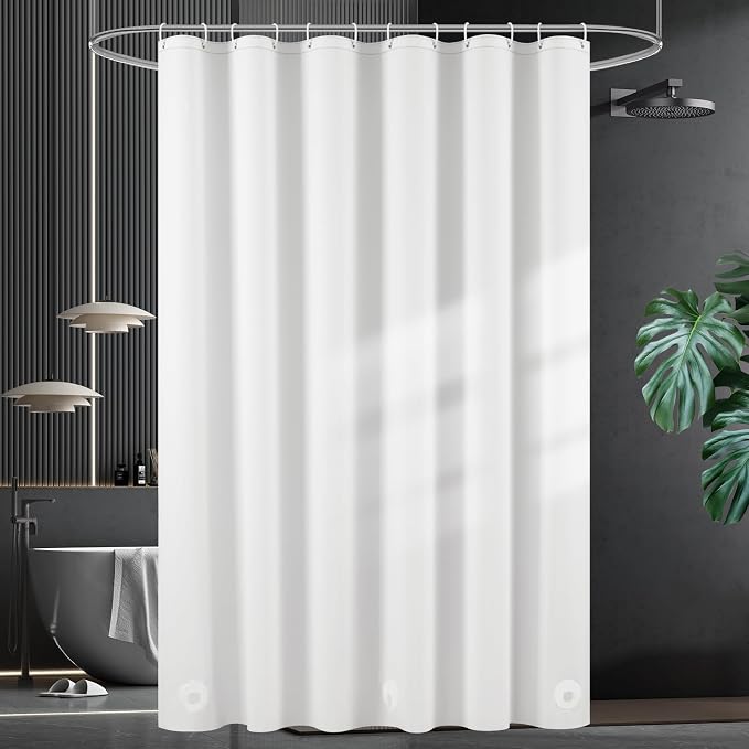 UFRIDAY White Shower Curtain Liner Premium PEVA, Shower Curtain - Image 7