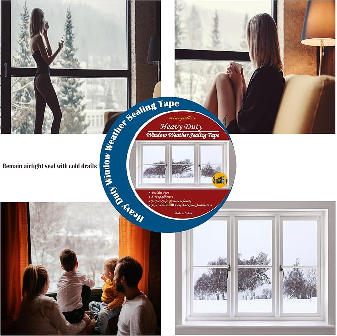 Transparent Window Weather Sealing Tape, 3-Inch x 180FT, Windows and Shower - Image 6