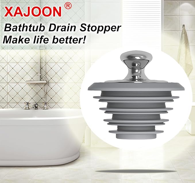 Bathtub Drain Stopper, Tub Stopper, Silicone Bathtub Stopper, Washbasin Drain - Image 6