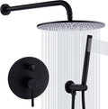 TRUSTMI 12 inch Round Bathroom Luxury Rain Mixer Combo Set Wall Mounted by TRUSTMI