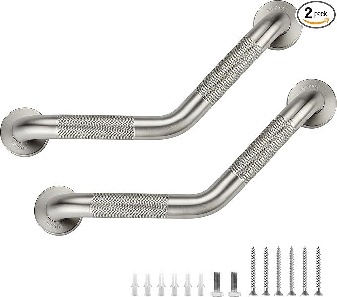 Grab Bars for Bathtubs and Showers- 1-1/4 x 16 Angled Shower Grab Bar for by JOY+DECOR