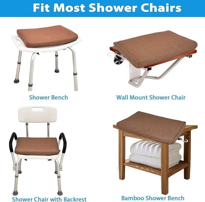 AEROiVi Shower Seat Cushion, Shower Chair Cushion - Image 4