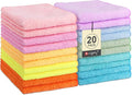 Orighty Washcloths Towels Set 20 Pack, Highly Absorbent and Soft Feel by AllRightinOrighty