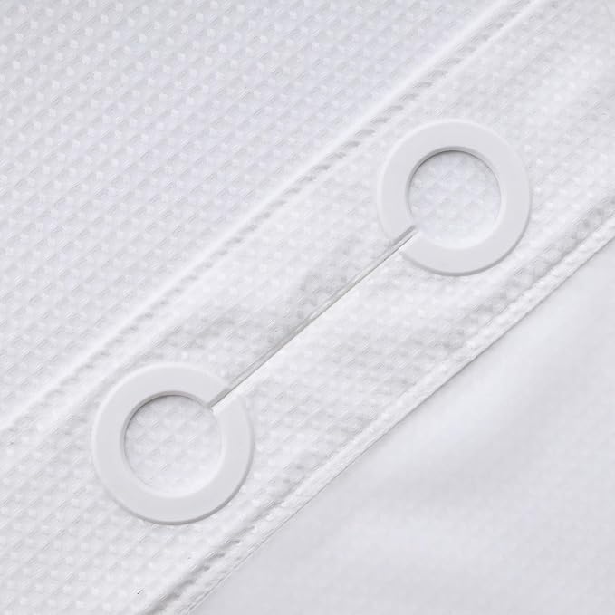 River Dream Extra Long Shower Curtains No Hooks Waffle Weave Shower Curtain - - Image 4