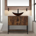 UEV Rustic Brown 36" Bathroom Vanity by YourHomeExcellentVendor