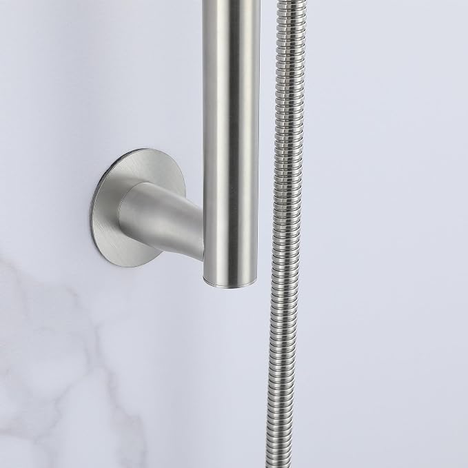 RRAJJ Shower slide bar that is installed by pasting or punching - Image 5