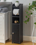 AOJEZOR Toilet Paper Holder Stand: Freestanding No Drill PVC Bathroom Storage by AOJEZORBathroomCabinets