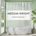 Amazer Frosted Shower Curtain Liner, 72x78 Plastic Shower Liner PEVA Medium by Amazer