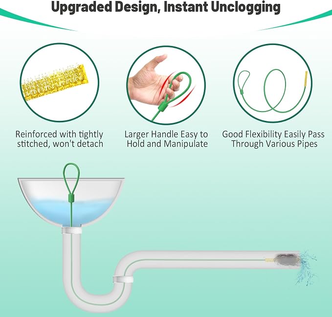 Kelly's Collection 30 Inch Drain Snake Hair Clog Remover, Anti-break Metal Sink - Image 4