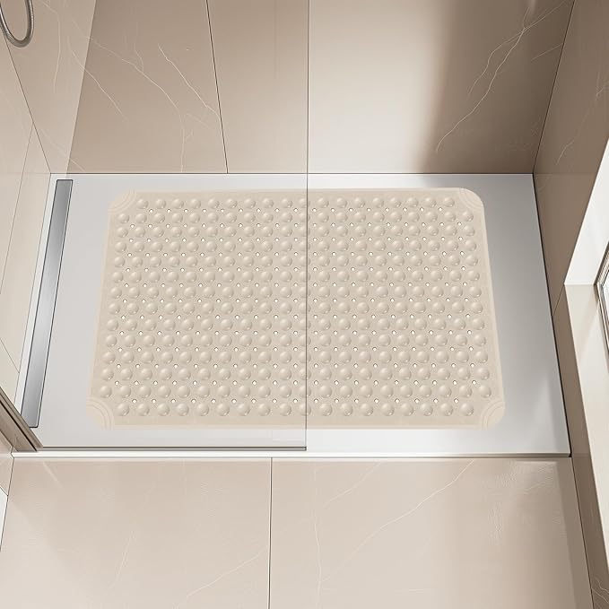 OTHWAY Large Shower Mat 34"x 23", TPE Non Slip Shower Mat - Image 7