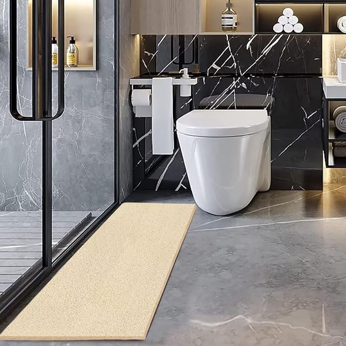 godehone Shower Mats Non Slip Without Suction Cups, PVC Loofah Bathroom Mats - Image 5