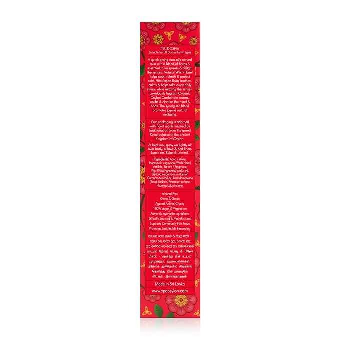 SPA CEYLON Cardamom Rose Body and Pillow Mist | Refreshing Skin Care Spray | - Image 5