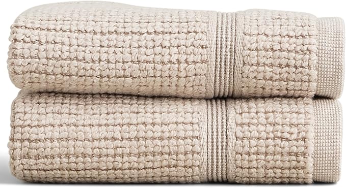 Preston Lane Douro Washcloth Set – 2 Pack Luxury Cotton Towels, Ultra Soft & by PrestonLane