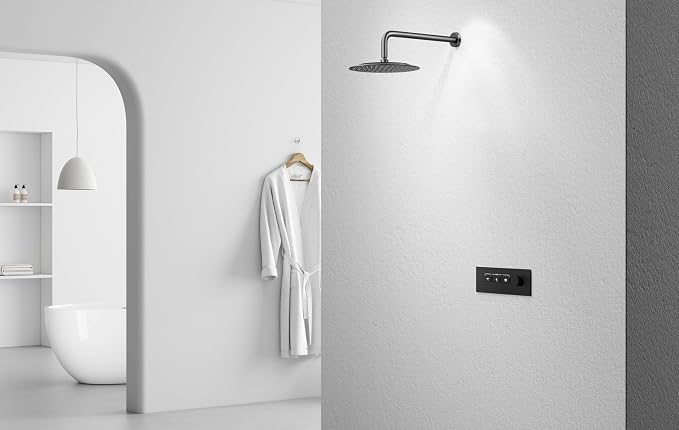 VBFF-Shower Head, rain shower head, 8 inch- Round Shower Head, 1.8 GPM Flow Rate - Image 4
