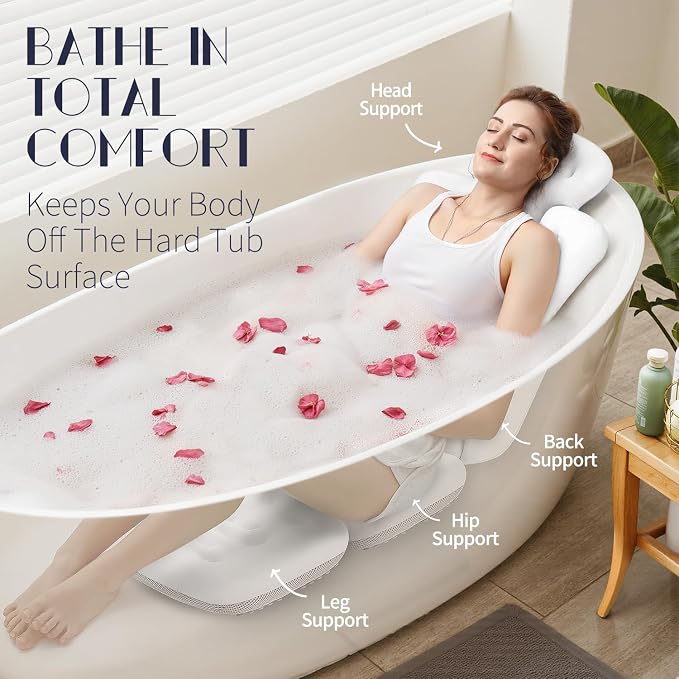Full Body Bath Pillow for Bathtub, Thick Bathtub Cushion - Image 3