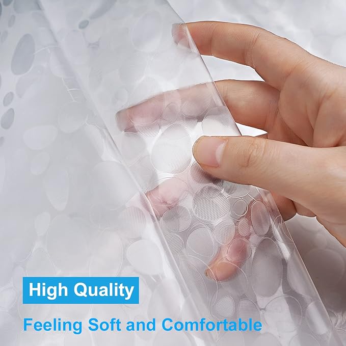 UFRIDAY Extra Long Shower Curtain Liner 72x86 Inch, EVA Plastic Waterproof - Image 5
