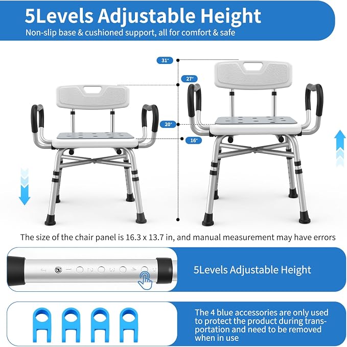 Heavy Duty Shower Chair for Inside Shower and Tub - Image 3