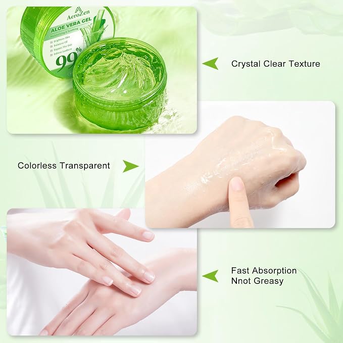 Aero Zen 99% Pure & Organic Aloe Vera Gel - Image 3
