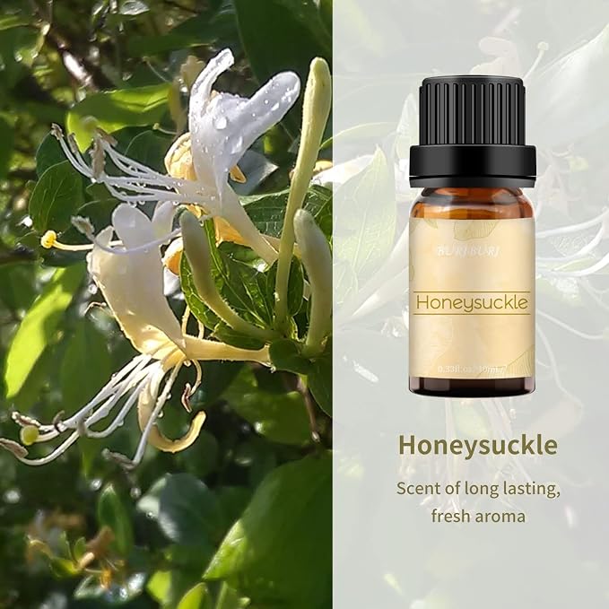 BURIBURI Honeysuckle and Gardenia Essential Oil Set, 100% Pure, Natural - Image 2