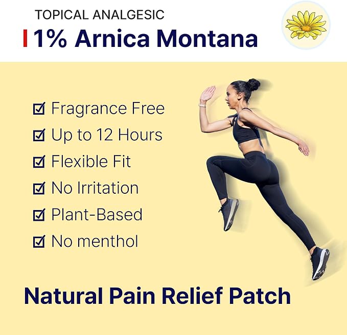Arnica Hydrogel Pain Relief Patches | Natural Relief - Image 3