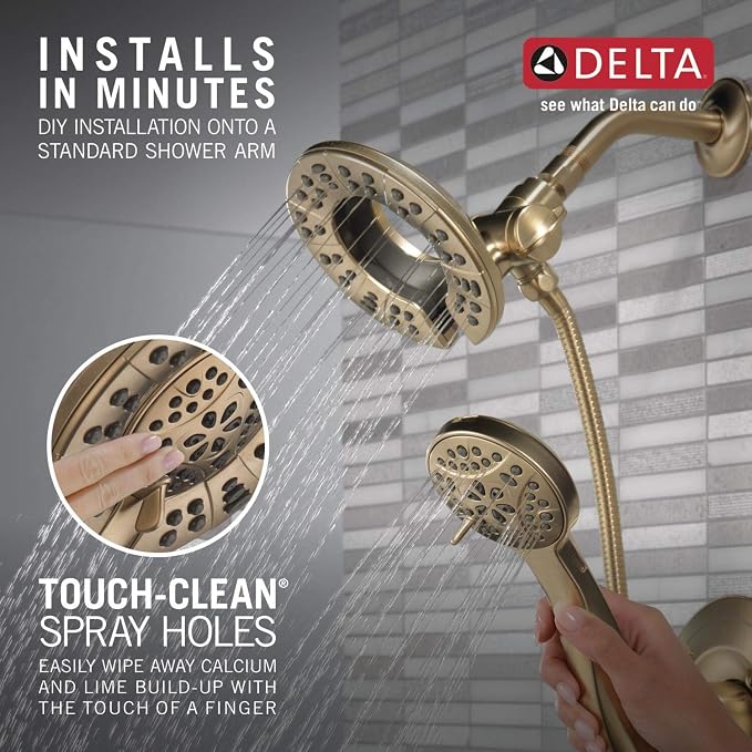 Delta Arvo 14 Series Brushed Gold Shower Faucet Set - Image 6