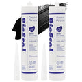 Black BioSeal 100% Silicone Sealant Caulk General Purpose, Waterproof and No by BladeDepot