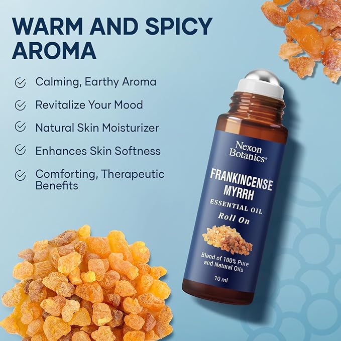 Frankincense & Myrrh Essential Oil Roll-On 10ml - Image 2