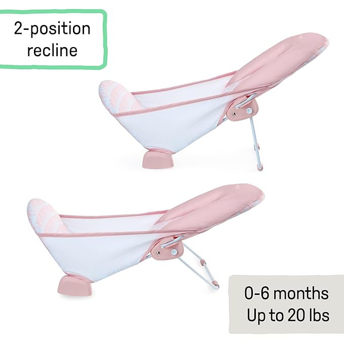 Ingenuity Foldaway 2-Position Bather, 2-Position Adjustable Support Baby Bath - Image 4