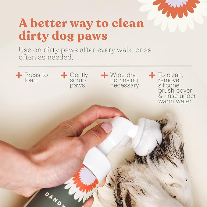Dandylion Clean Paws | No-Rinse Dog Paw Cleaner & Puppy Paw Washer | Gentle - Image 2