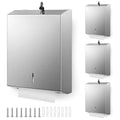 Shimeyao 4 Pcs Paper Towel Dispenser Wall Mount Bulk Stainless Steel Commercial by Shimeyao