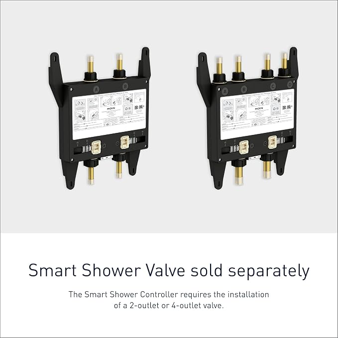 Moen Matte Black Smart Shower 2-Outlet Digital Water System Controller - Image 5