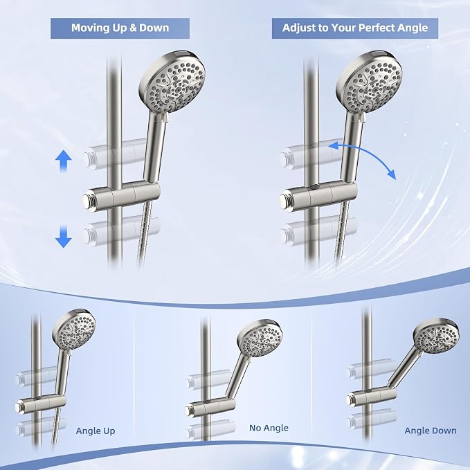 Hibbent Adjustable Shower Head Holder - Image 3