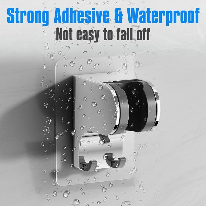 JONKEAN Shower Head Holder Without Drilling, 3m Handheld Shower Head Holder - Image 5
