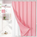 3 in 1 Shower Curtain Set, Waterproof Fabric Shower Curtains by Unknown