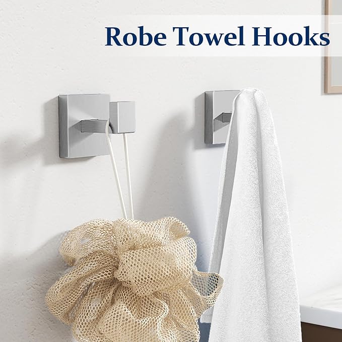 20-Pieces Brushed Nickel Bathroom Hardware Set, 24 Inch Bath Towel Bar Set - Image 6