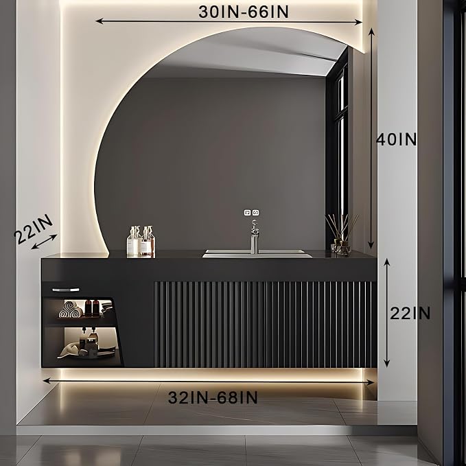 56IN Floating Bathroom Vanity - Image 2