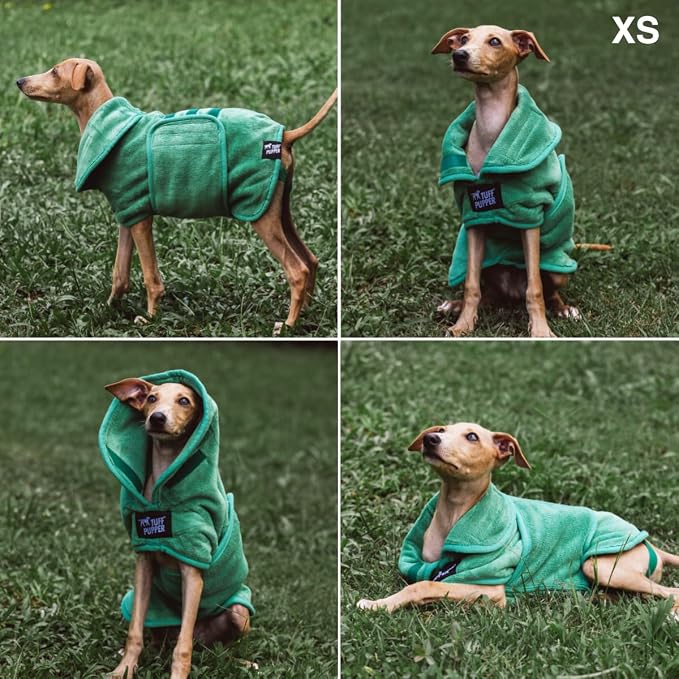 Tuff Pupper Fast Drying Dog Bath Robe | 800 GSM Plush Dog Towel - Image 3