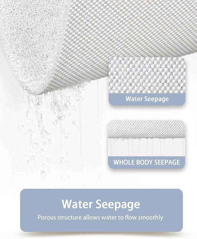 Non Slip Shower Mats for Inside Shower, 16x24 Inch, Anti-Slip Bathtub Mats for - Image 5