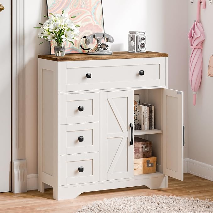 Vabches Farmhouse Storage Cabinet - Image 3