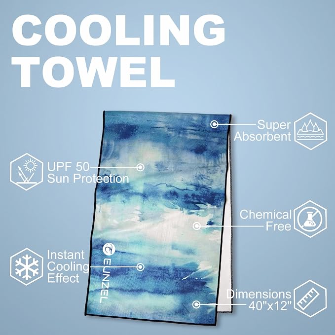 Cooling Towel, Ice Towel for Neck, Soft Microfiber Chilly Towel Stay Cool for - Image 6