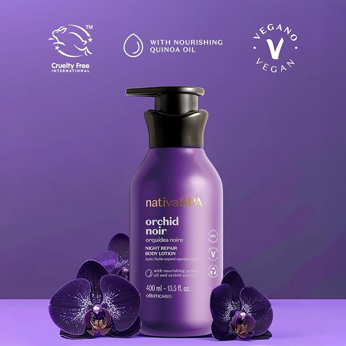 Nativa SPA by O Boticário, Orchid Noir Moisturizing Body Lotion, Fragranced - Image 6