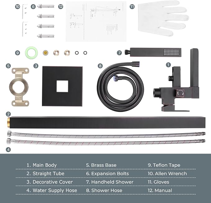 Freestanding Tub Faucet Oil Rubbed Bronze: ALEASHA High Flow Max 6.74 GPM Free - Image 9