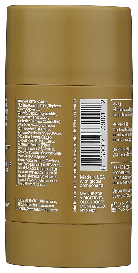 Cleo+Coco Sensitive Deodorant Balm, Vanilla Coconut, Natural Aluminum Free - Image 2