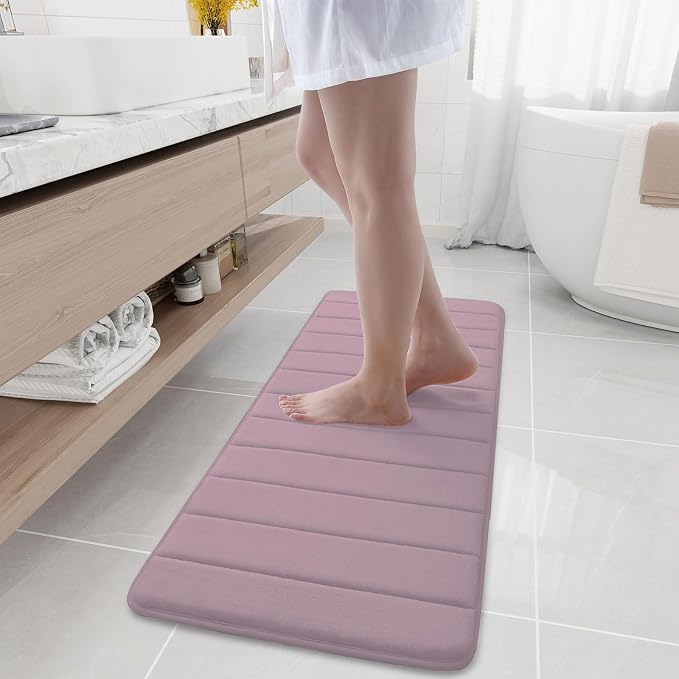 Buganda Memory Foam Bath Mat, Ultra Soft and Non-Slip Bathroom Rugs, Water by Buganda