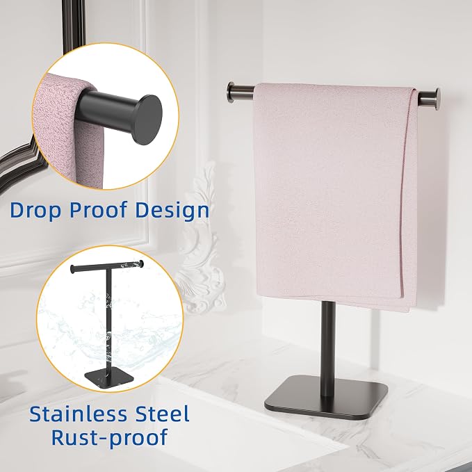 RUACQ Hand Towel Stand, Kitchen and Countertop Towel Holder 304 Stainless Steel - Image 4