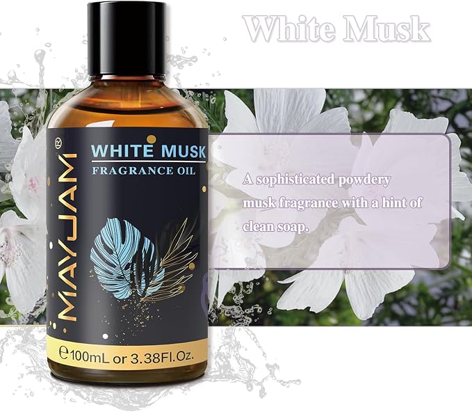 MAYJAM 100ML/3.38FL.OZ White Musk Fragrance Oils - Image 4