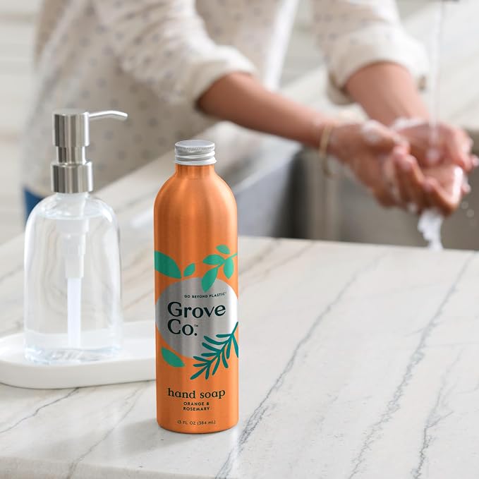 Grove Co. Hydrating Gel Hand Soap Refills Plastic-Free Liquid Hand Soap Refill - Image 3